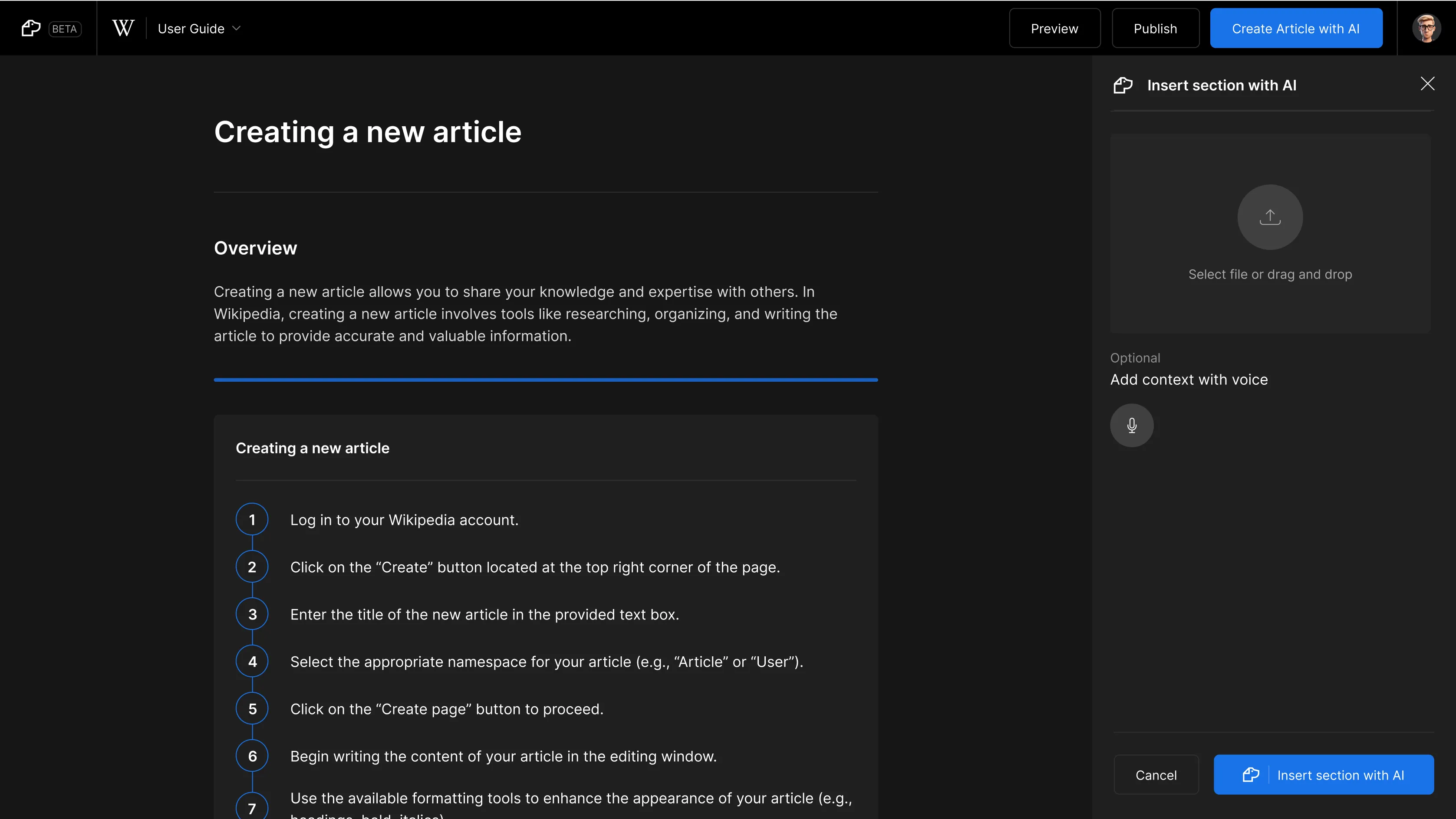 DocsHound AI Content Generation